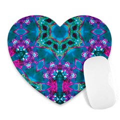 Peacock2 Heart Mousepads by LW323