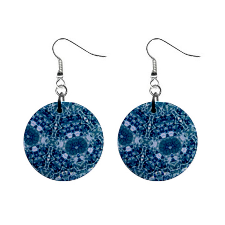 Blue Heavens Mini Button Earrings