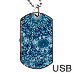 Blue Heavens Dog Tag Usb Flash (two Sides) by LW323