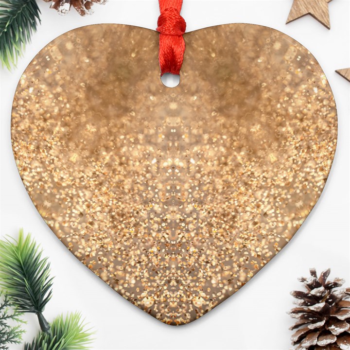 Sparkle Heart Ornament (Two Sides)