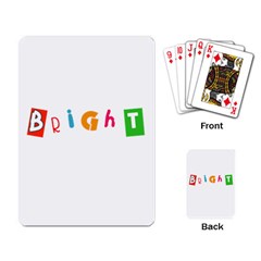 Bright Colorful Simple Artistic Vivid Unique Playing Cards Single Design (rectangle)