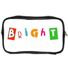 Bright Colorful Simple Artistic Vivid Unique Toiletries Bag (one Side) by oddybuddystore