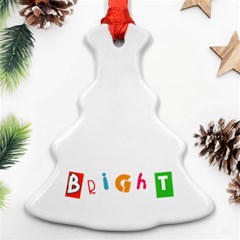 Bright Colorful Simple Artistic Vivid Unique Christmas Tree Ornament (two Sides)