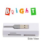 bright colorful simple artistic vivid unique Memory Card Reader (Stick) Front