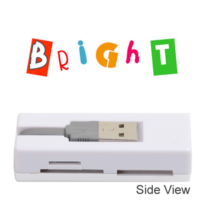 bright colorful simple artistic vivid unique Memory Card Reader (Stick)