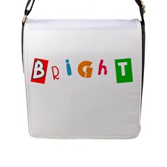 Bright Colorful Simple Artistic Vivid Unique Flap Closure Messenger Bag (l) by oddybuddystore