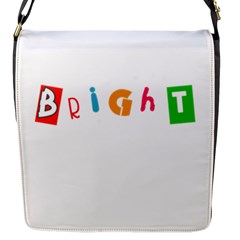 Bright Colorful Simple Artistic Vivid Unique Flap Closure Messenger Bag (s) by oddybuddystore