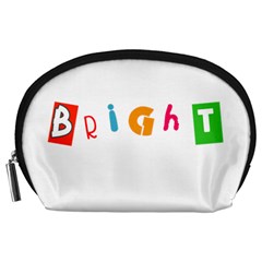 Bright Colorful Simple Artistic Vivid Unique Accessory Pouch (large) by oddybuddystore