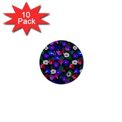 Watercolor Flowers  Bindweed  Liana 1  Mini Buttons (10 Pack)  by SychEva