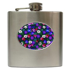 Watercolor Flowers  Bindweed  Liana Hip Flask (6 Oz) by SychEva