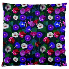 Watercolor Flowers  Bindweed  Liana Large Cushion Case (one Side) by SychEva