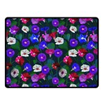 Watercolor Flowers  Bindweed  Liana Double Sided Fleece Blanket (Small)  45 x34  Blanket Front