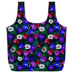 Watercolor Flowers  Bindweed  Liana Full Print Recycle Bag (xl) by SychEva