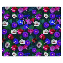 Watercolor Flowers  Bindweed  Liana Double Sided Flano Blanket (small)  by SychEva