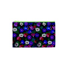 Watercolor Flowers  Bindweed  Liana Cosmetic Bag (xs) by SychEva