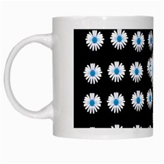 Festive Flowers For The Perfect Day In Peace White Mugs by pepitasart