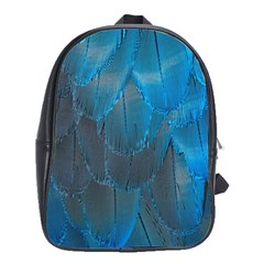 Feathery Blue School Bag (large) by LW323