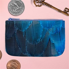 Feathery Blue Large Coin Purse by LW323