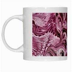 Dusty Pink Marbling White Mugs