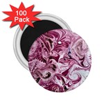 Dusty pink marbling 2.25  Magnets (100 pack)  Front