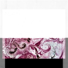 Dusty Pink Marbling Rectangular Jigsaw Puzzl by kaleidomarblingart