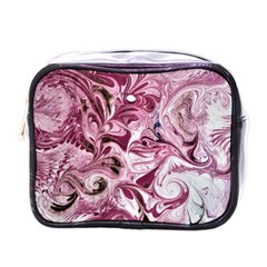 Dusty pink marbling Mini Toiletries Bag (One Side)