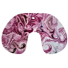 Dusty pink marbling Travel Neck Pillow