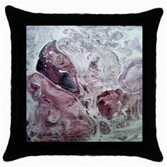 Pebbles Module  Throw Pillow Case (black) by kaleidomarblingart