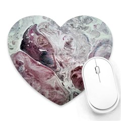 Pebbles Module  Heart Mousepads by kaleidomarblingart