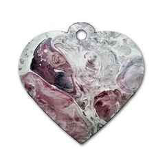 Pebbles Module  Dog Tag Heart (two Sides) by kaleidomarblingart