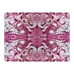 Pink Marbling Symmetry Double Sided Flano Blanket (mini)  by kaleidomarblingart