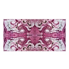 Pink Marbling Symmetry Satin Shawl by kaleidomarblingart