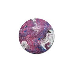 Violet Feathers Golf Ball Marker (10 Pack) by kaleidomarblingart