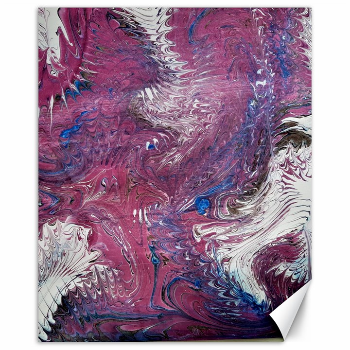 Violet feathers Canvas 16  x 20 