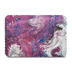 Violet Feathers Plate Mats by kaleidomarblingart