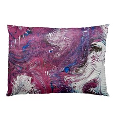 Violet Feathers Pillow Case by kaleidomarblingart