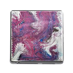 Violet Feathers Memory Card Reader (square 5 Slot) by kaleidomarblingart