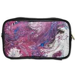 Violet Feathers Toiletries Bag (two Sides) by kaleidomarblingart