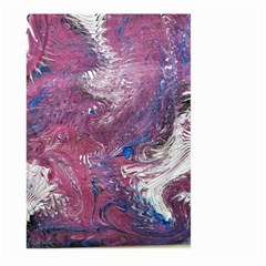 Violet Feathers Large Garden Flag (two Sides) by kaleidomarblingart