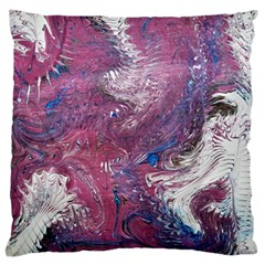 Violet Feathers Standard Flano Cushion Case (one Side) by kaleidomarblingart