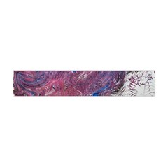 Violet Feathers Flano Scarf (mini) by kaleidomarblingart