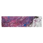 Violet feathers Satin Scarf (Oblong) Front