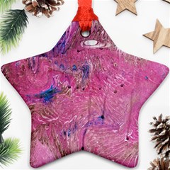 Pink Feathers Ornament (star)