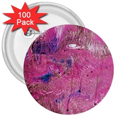 Pink Feathers 3  Buttons (100 Pack)  by kaleidomarblingart