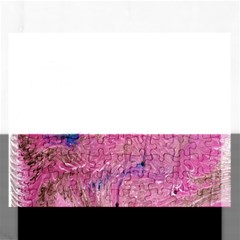 Pink Feathers Rectangular Jigsaw Puzzl by kaleidomarblingart