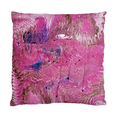 Pink Feathers Standard Cushion Case (two Sides) by kaleidomarblingart