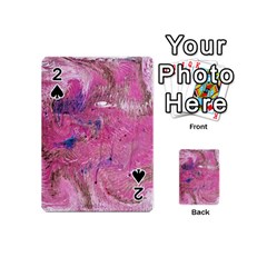 Pink Feathers Playing Cards 54 Designs (mini)