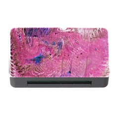 Pink Feathers Memory Card Reader With Cf by kaleidomarblingart