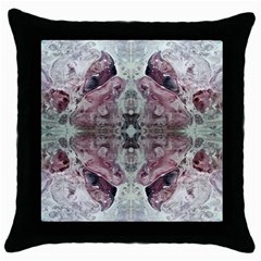 Pebbles Repeats Iv Throw Pillow Case (black) by kaleidomarblingart