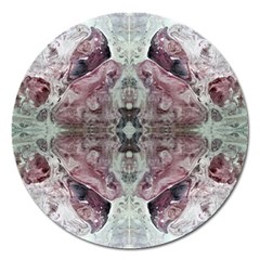 Pebbles Repeats Iv Magnet 5  (round) by kaleidomarblingart